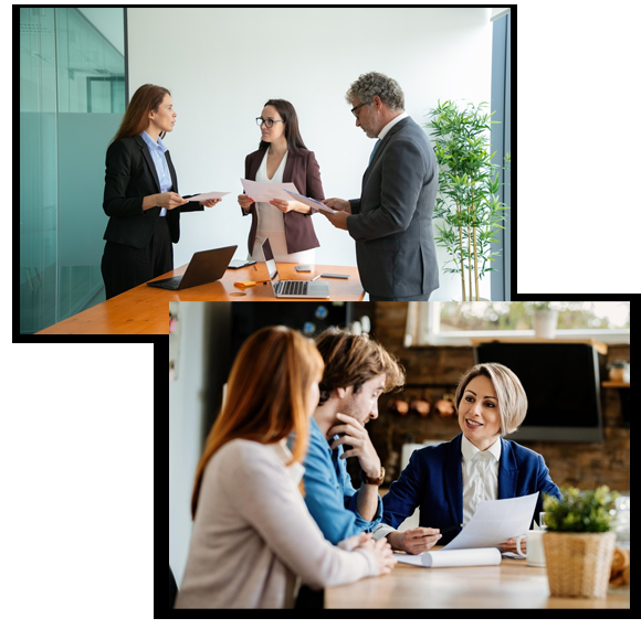 Men and women in office signing up for Title Insurance in Pennsylvania